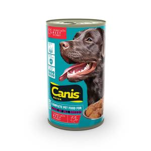 Canis dregnas šunų maistas su jautiena, 8 x 1,25 kg