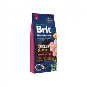 Brit Premium By Nature Junior L sausas maistas didelių veislių šuniukams, 3 kg