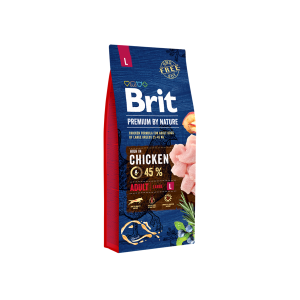 Brit Premium By Nature Adult L sausas maistas didelių veislių šunims, 3 kg