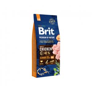 Brit Premium By Nature Senior S/M sausas maistas mažų ir vidutinių veislių vyresnio amžiaus šunims, 3 kg