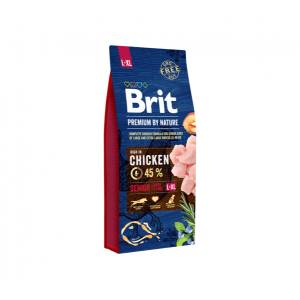 Brit Premium By Nature Senior L/XL sausas maistas didelių ir labai didelių veislių vyresnio amžiaus šunims, 15 kg
