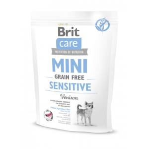 Brit Care Mini Sensitive hipoalerginis, begrūdis sausas maistas mažų veislių jautriems šunims, 0,4 kg
