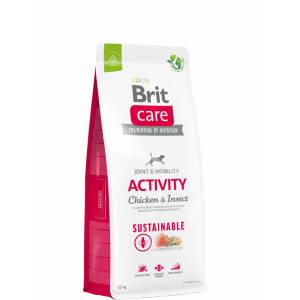 Brit Care Sustainable Activity Chicken&Insect sausas maistas aktyviems šunims, 12 kg