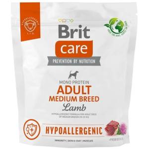 Brit Care Hypoallergenic Adult Medium Breed Lamb hipoalerginis sausas maistas vidutinio dydžio veislių šunims, 1 kg