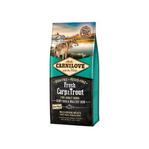Carnilove Fresh Carp&Trout Adult begrūdis, sausas maistas šunims, 1,5 kg