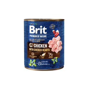 Brit Premium by Nature Chicken with Hearts drėgnas maistas šunims, 400 g