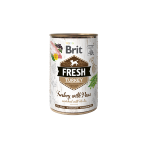 Brit Fresh konservai šunims Turkey&Peas, 400 g