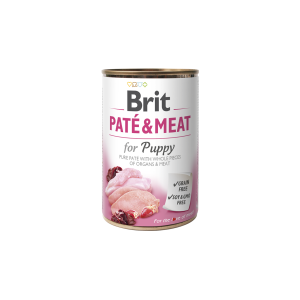 Brit Care Chicken&Turkey Pate&Meat Puppy drėgnas maistas šuniukams, 400 g
