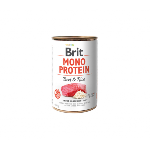 Brit Care Mono Protein Beef&Rice drėgnas maistas alergiškiems šunims, 400 g