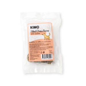 Kimo Filled Chew Bone with Salmon skanėstas – kaulas šunims su lašiša, 120g