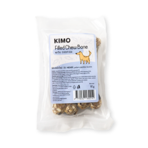 Kimo Filled Chew Bone with Codfish skanėstas – kaulas šunims su menke, 110g