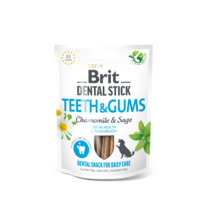 Brit Dental Stick Teeth&Gums Chamomile&Sage skanėstai dantų priežiūrai, 7 vnt.