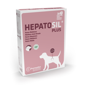 Pharmadiet Hepatosil Plus papildai šunims tinkamai kepenų funkcijai palaikyti, 30 tablečių