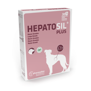 Pharmadiet Hepatosil Plus papildai didelių veislių šunims tinkamai kepenų funkcijai palaikyti, 30 tablečių