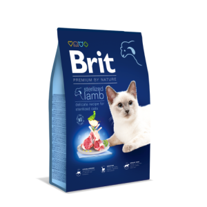 Brit Premium Cat Sterilized sausas maistas sterilizuotoms katėms su jautriu virškinimu, 0,3 kg