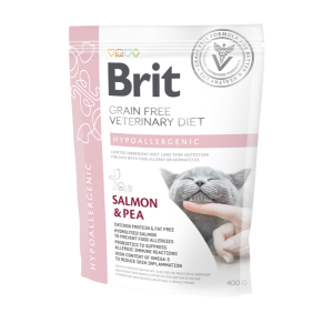 Brit GF Veterinary Diets Cat Hypoallergenic sausas maistas alergiškoms katėms, 0,4 kg