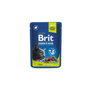 Brit Premium Lamb for Sterilised drėgnas maistas sterilizuotoms katėms, 100 g