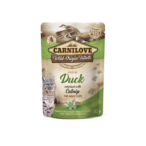 Carnilove Duck Catnip begrūdis, drėgnas maistas katėms, 85 g