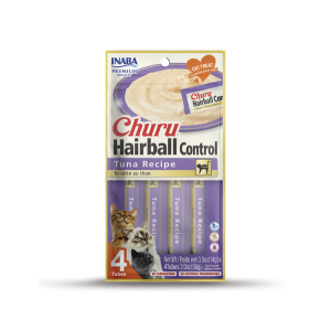 Churu Cat Hairball Control Tuna begrūdis skanėstas katėms nuo kailio gumulėlių, 56 g