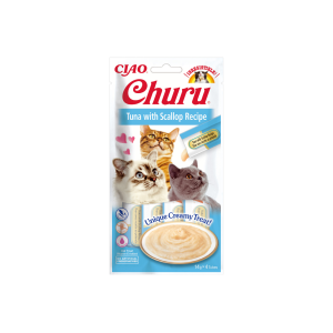 Churu Cat Tuna Scallop begrūdis skanėstas katėms, 56 g