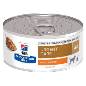 Hill's Prescription Diet Urgent Care a/d drėgnas maistas šunims ir katėms sveikimui pagreitinti, 156 g
