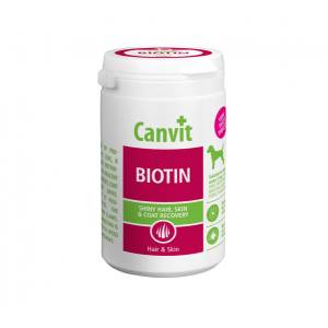 Canvit Biotin N100 papildai šunų kailio ir odos priežiūrai, 100 g