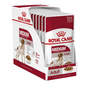 Royal Canin Medium Adult drėgnas maistas šunims, 10x140g