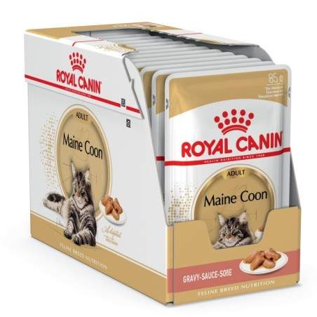 Royal Canin Maine Coon Adult drėgnas maistas Meino meškėno veislės katėms, 85 g Royal Canin - 1