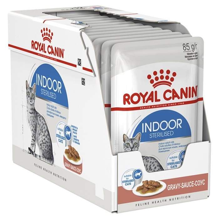 Royal Canini siseruumides steriliseeritud kastme konserveeritud kassid, 85 g Royal Canin - 1