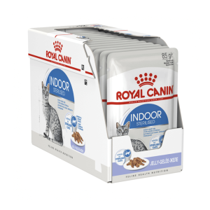 Royal Canin Indoor Sterilised Jelly konservai katėms, 12x85 g