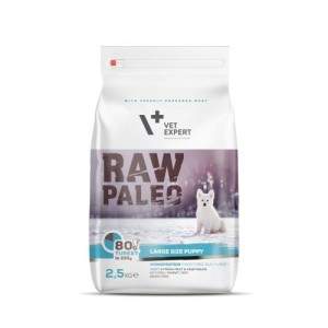 RAW Paleo Dry, Unarmed Food for Large Breed Puppies PuPPY LARGE BREED with Turkey Raw Paleo - 86