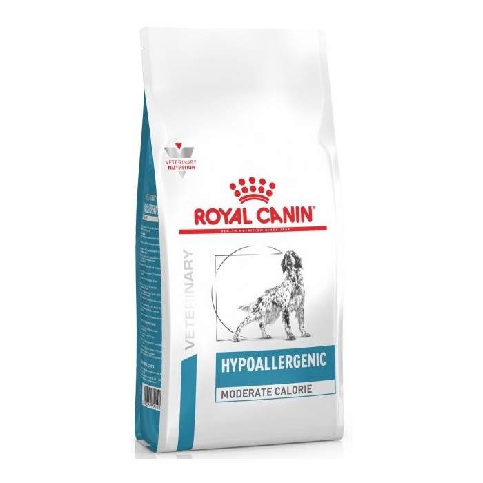 Royal Canin Veterinary Hypoallergenic Moderate Calorie sausas maistas alergiškiems, turintiems antsvorio šunims, 1,5 kg Royal Ca