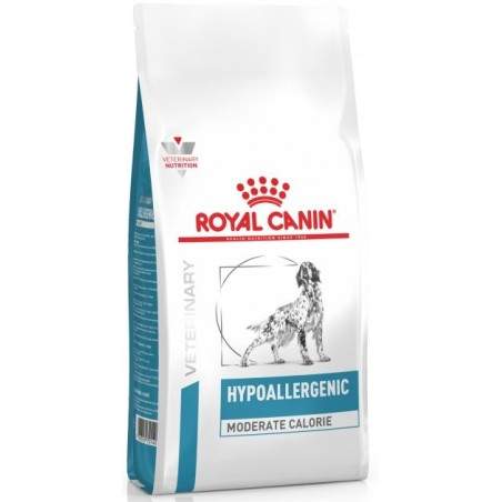 Royal Canin Veterinary Hypoallergenic Moderate Calorie sausā barība alerģiskiem, liekā svara suņiem, 1,5 kg Royal Canin - 1