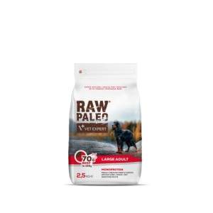 Raw Paleo sausa, bezgraudu barība lielu šķirņu suņiem Liellopu gaļa Pieaugušais Liela šķirne Raw Paleo - 86