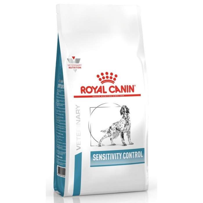 Royal Canin Veterinary Sensitivity Control sausā barība suņiem, kas cieš no dažādām pārtikas alerģijām un pārtikas nepanesības, 