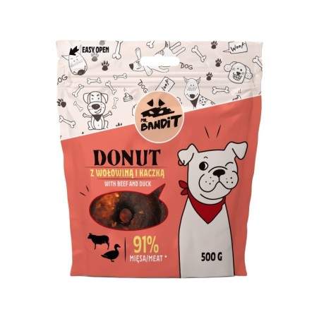 Mr. Bandit Donut virtulis - cienasts suņiem ar liellopa gaļu un pīli, 500 g Mr. Bandit - 1