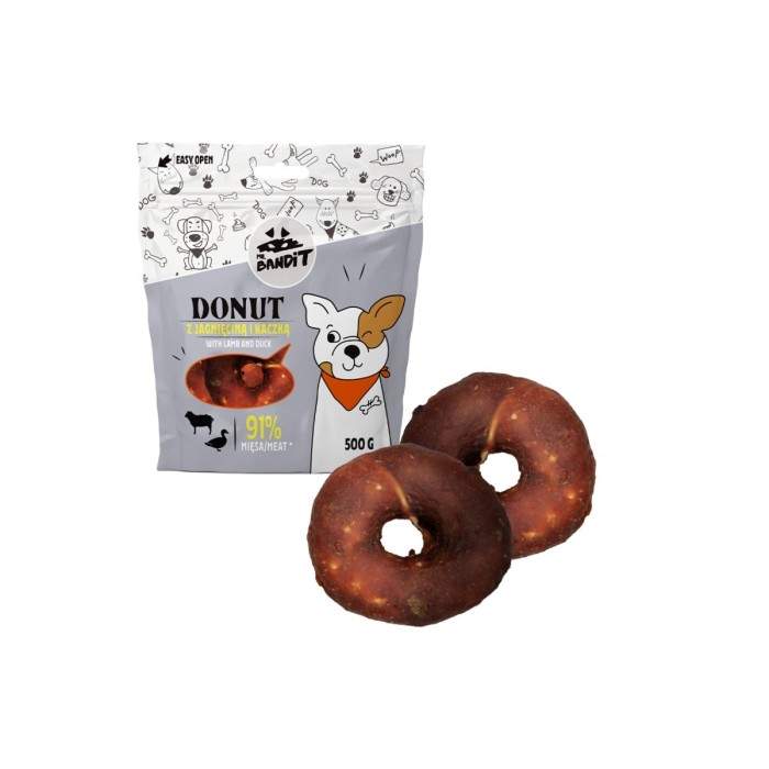 Mr. Bandit Donut spurga - skanėstas šunims su ėriena ir antiena, 500 g Mr. Bandit - 1