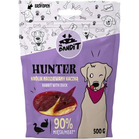 Mr. Bandit Hunter treats for dogs - rabbit ears with duck, 500g Mr. Bandit - 1