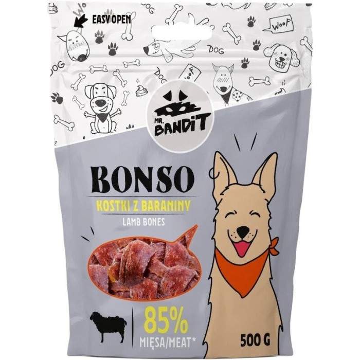 Mr. Bandit Bonso ėrienos kauliukų skanėstas šunims, 500 g Mr. Bandit - 2