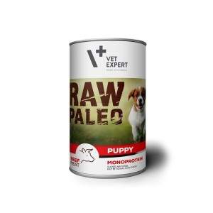 Raw Paleo konservai šuniukams su jautiena, begrūdis 400g