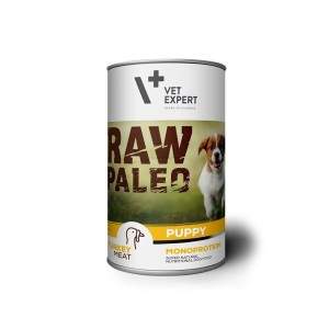 Raw Paleo konservai šuniukams su kalakutiena, begrūdis 400g