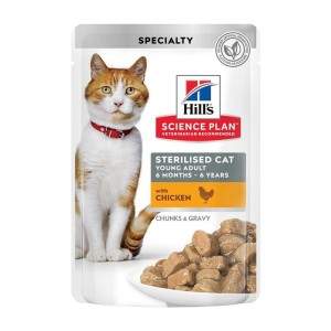 Hill's Science Plan Sterilised Adult Chicken wet food for sterilized cats, 85 g Hill's - 1