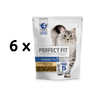 Сухая кошачья корма идеально подходит для домашних кошек с курицей. 750G x 6 шт. упаковка PERFECT FIT - 1