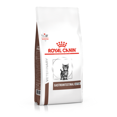 Royal Canin Veterinary Gastrointestinal sausas maistas skirtas jautrų skrandį ir virškinimo sutrikimus turintiems kačiukams, 2 k