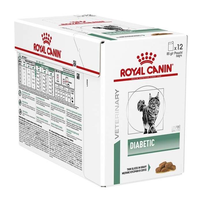 Royal Canin Veterinary Diabetic mitrā barība kaķiem ar cukura diabētu, 85 g Royal Canin - 1