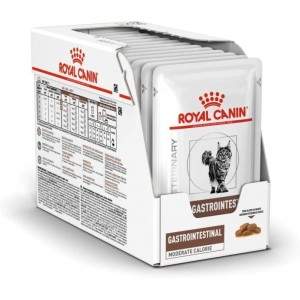 ROYAL CANIN  Intestinal Gastro Moderate drėgnas maistas katėms, 12x85g