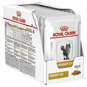 ROYAL CANIN Urinary S/O drėgnas maistas katėms su gabaliukais padaže, 12x85g
