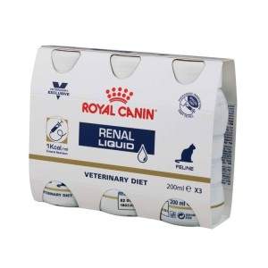 ROYAL CANIN Renal Liquid  drėgnas maistas katėms, 3 x 200 ml