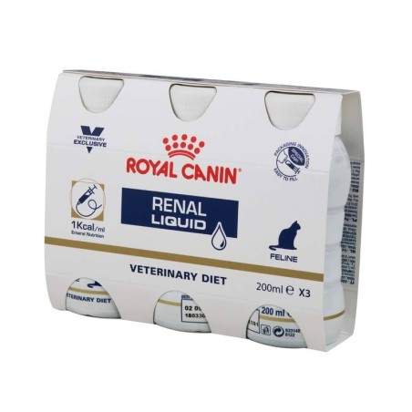 ROYAL CANIN Renal Liquid  drėgnas maistas katėms, 3 x 200 ml Royal Canin - 1