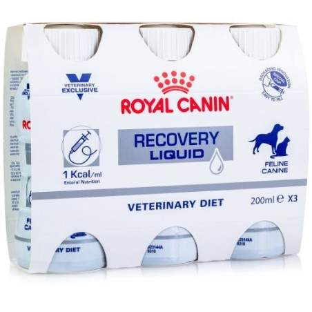 ROYAL CANIN RECOVERY LIQUID CAT/DOG - Cães Alimentação Húmida Royal Canin  Royal Canin Veterinária Embalagem 3 x 200ml